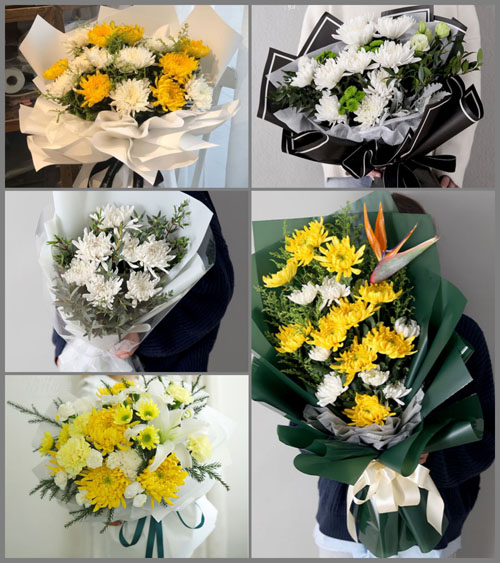 广东潮州市潮安区浮洋镇花宫村白事花束代送